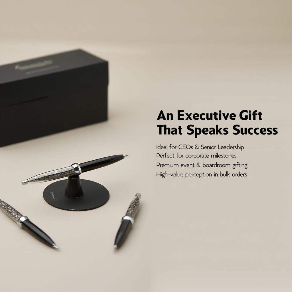 Pyrite Executive Ball Point Pen with Magnetic Stand