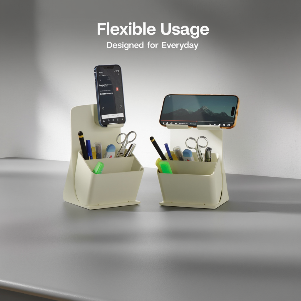 Desk Organizer with Phone Stand