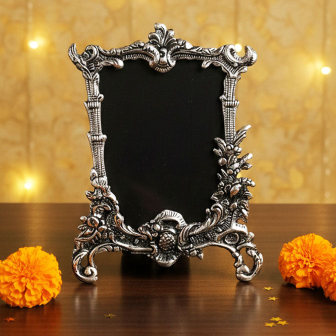 Handcrafted German Silver Designer Photo Frame (16x22 cm) for elegant gifting
