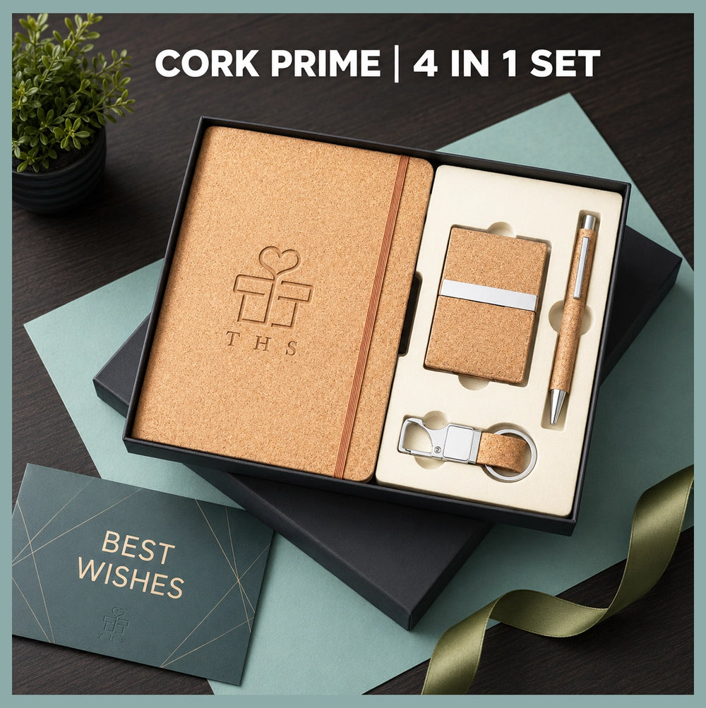 Cork Prime 4-in-1 — Premium Cork Gift Set for Corporate Gifting