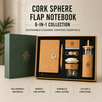 Cork Sphere — Cork Corporate Gift Set | 6-in-1 Flap Notebook Collection
