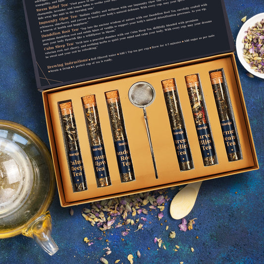 The Happiness Story Wellness Collection Tea Gift Box with Infuser