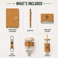 Cork Sphere — Cork Corporate Gift Set | 6-in-1 Flap Notebook Collection