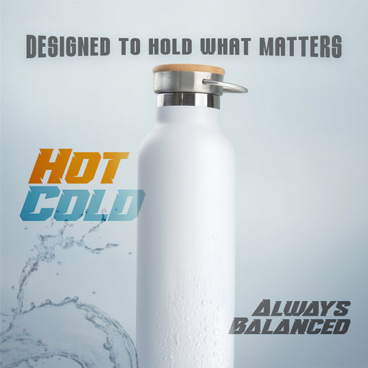 Double-wall insulation keeps beverages hot or cold for up to 6–8 hours.