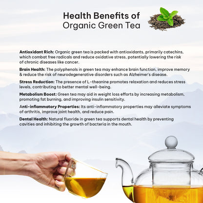 Tearaja Organic Green Tea – Loose Leaf 100 g