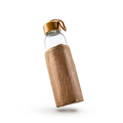 Glass Bottle with Jute Sleeve