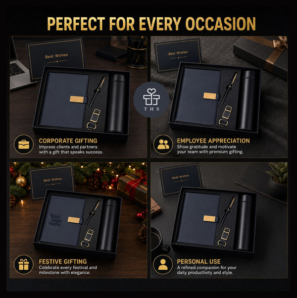 Premium navy gift set for corporate gifting, employee appreciation, festive and personal use