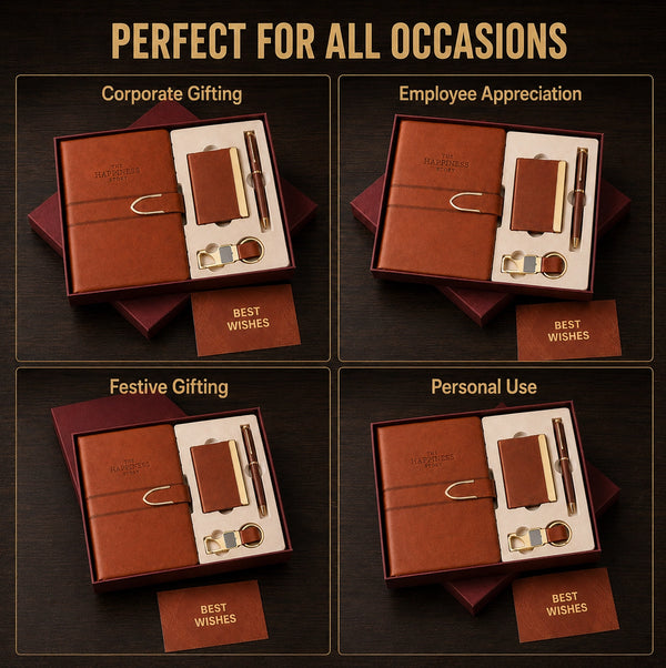 Elite Curve Pro 4-in-1 executive gift set shown for corporate gifting, employee appreciation, festive gifting and personal use