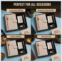 Canvas Note diary gift set for corporate gifting, employee appreciation, festive Diwali gifting and personal use