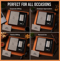 Hexa Mark Hardbound corporate gift set shown for corporate gifting, employee appreciation, festive gifting and personal use
