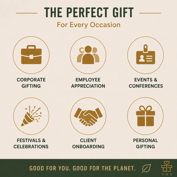 Cork Luxe eco gift set for every occasion — corporate gifting, employee appreciation, events, festivals, client onboarding and personal gifting