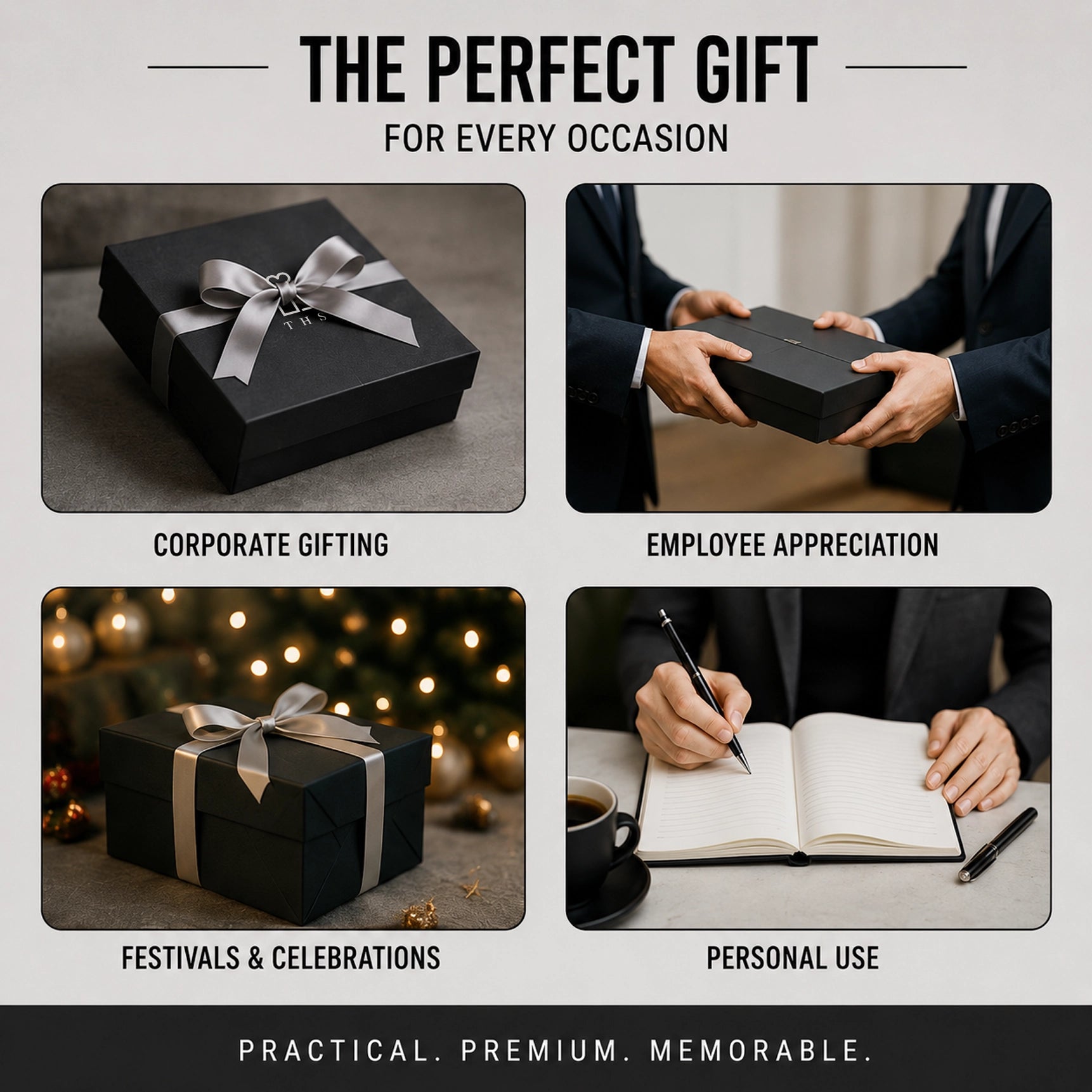 Canvas Core gift set for corporate gifting, employee appreciation, festivals and personal use in black gift box