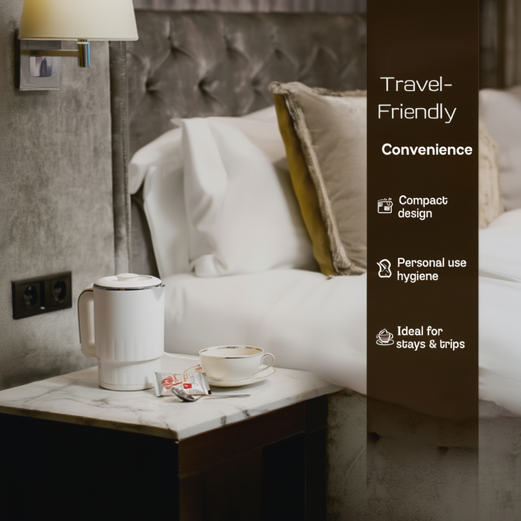 Mini Travel Electric Kettle & Cooking Pot 600ml