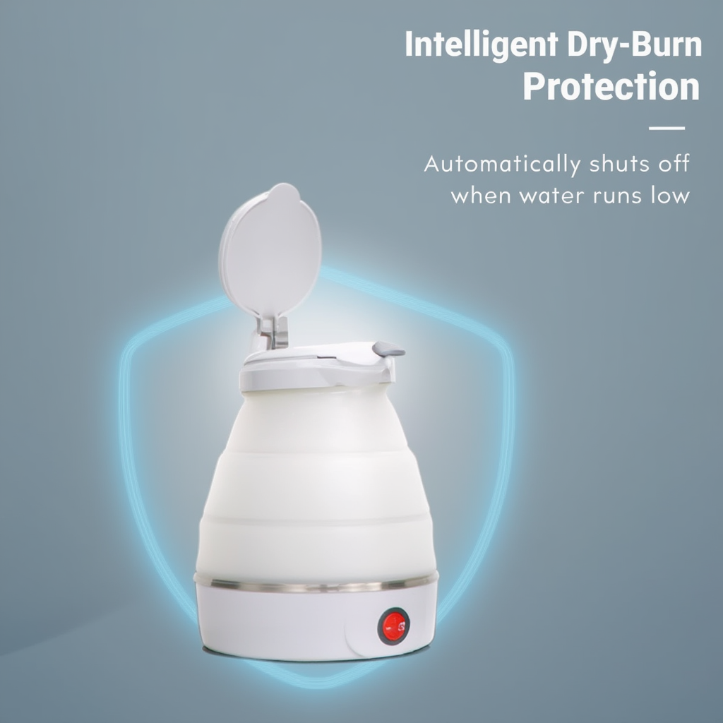 Foldable Electric Travel Kettle & Cook Pot – 0.6L