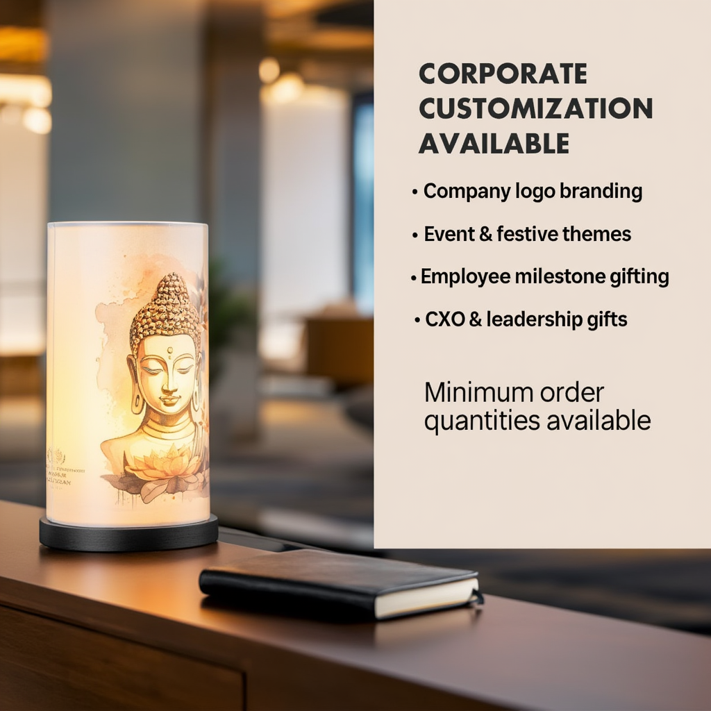 Customizable Artistic Tabletop Night Lamp – 4-Sided Panel Design