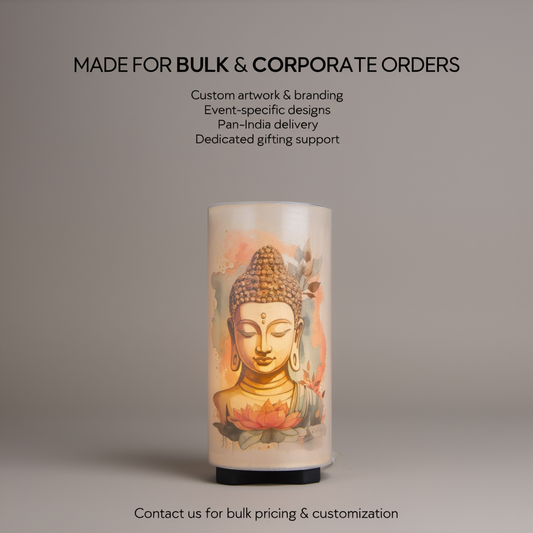 Customizable Artistic Tabletop Night Lamp – 4-Sided Panel Design