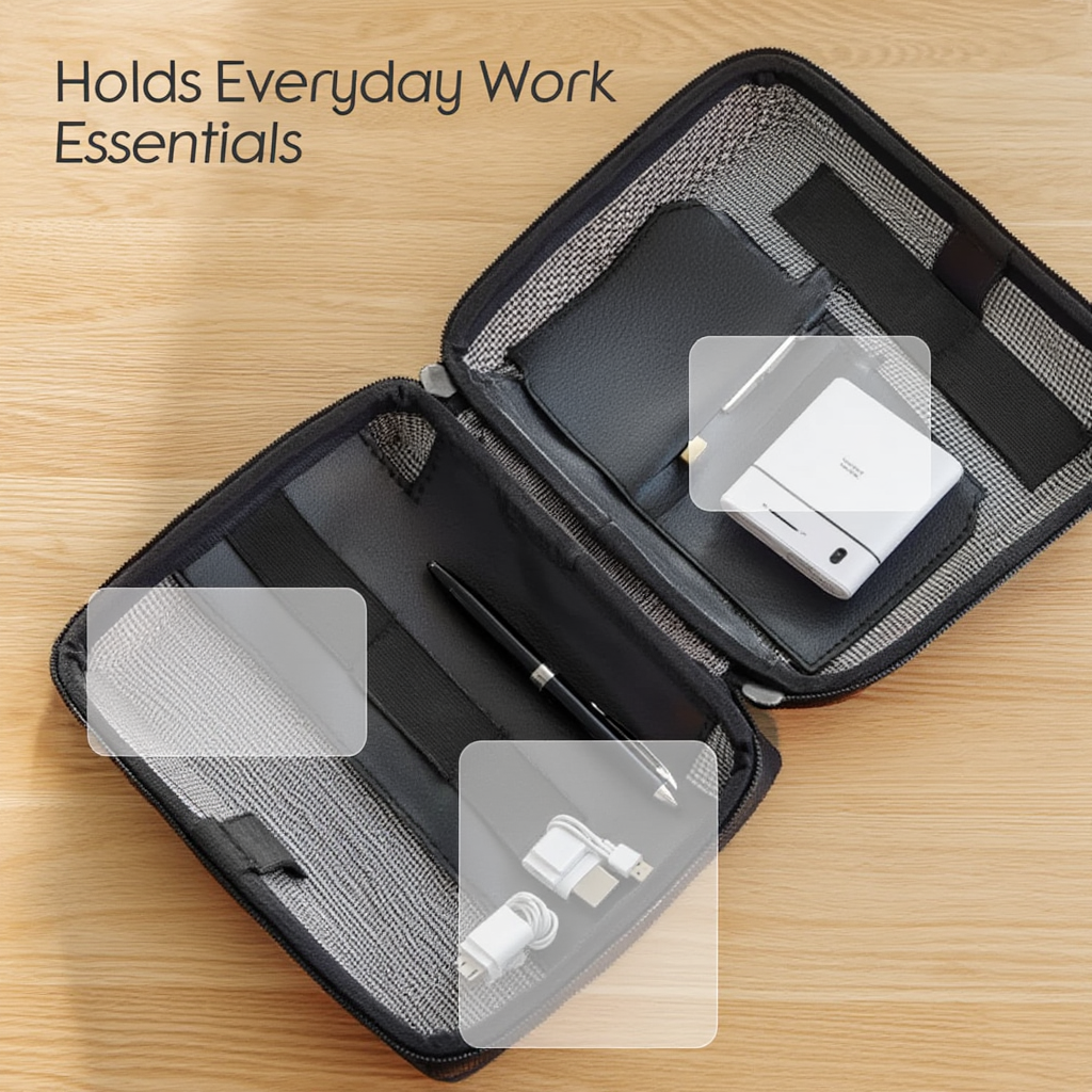 Leatherite Utility Organizer Pouch – Hand-Stitched | Custom Branded Corporate Gift
