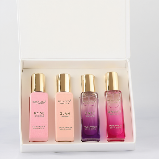 Luxury Perfume Discovery Set – 4 Signature Fragrances (20 ml Each)