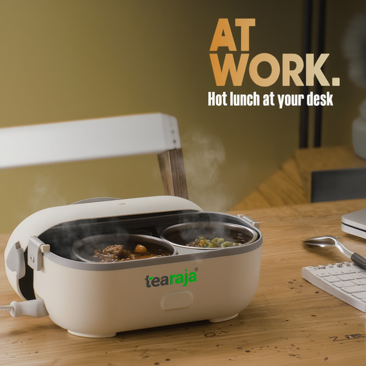 Electric Lunch Box with Steam Heating & 304 Steel Containers