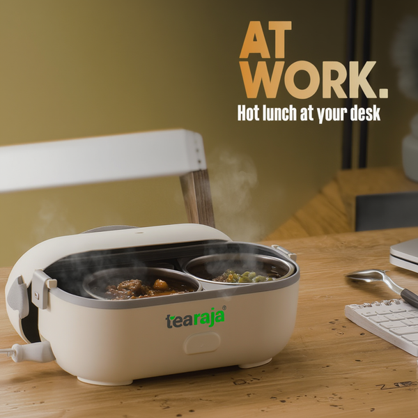 Electric Lunch Box with Steam Heating & 304 Steel Containers