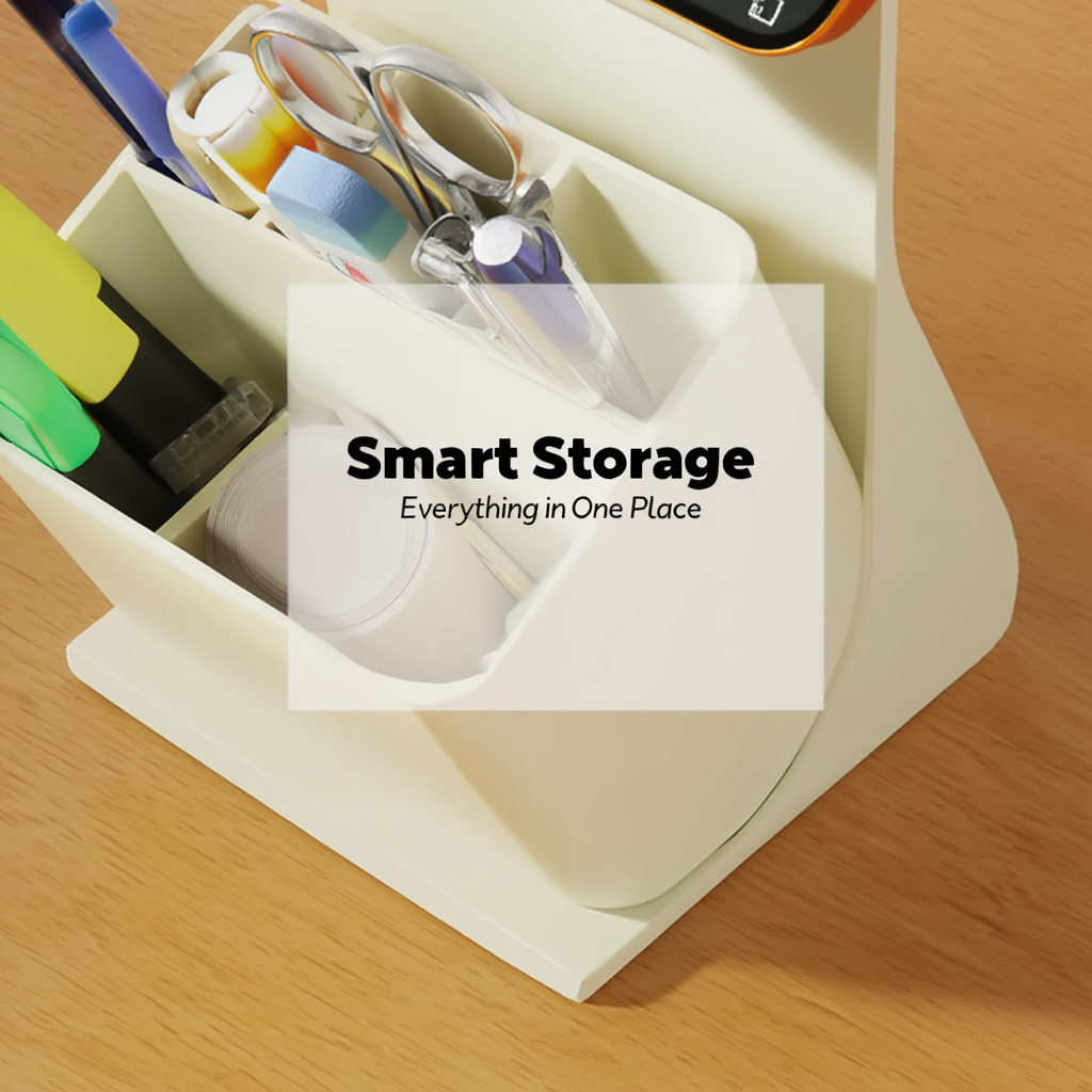 Desk Organizer with Phone Stand