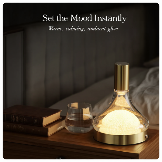 Premium Gold Crystal Table Lamp