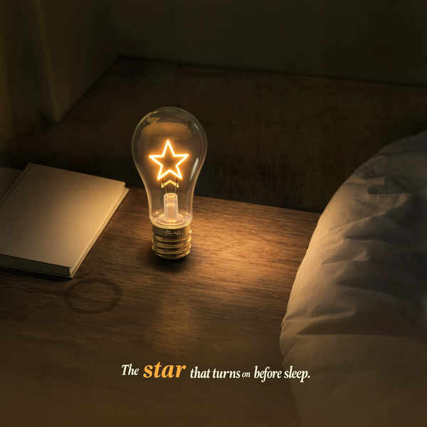 Rechargeable Decorative Bulb with Star Filament