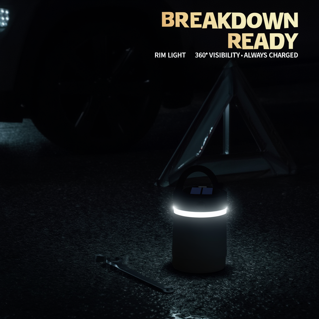 Solar Powered 3-in-1 Rechargeable Lamp