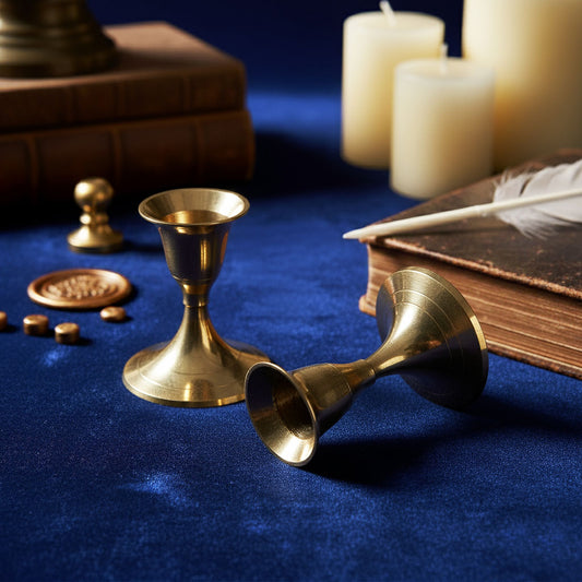 Brass Candle Stand ( Set of 2pc )