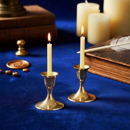 Brass Candle Stand ( Set of 2pc )
