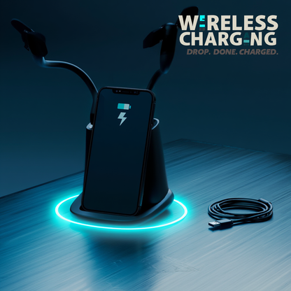 6-in-1 Desk Organiser with Wireless Charger