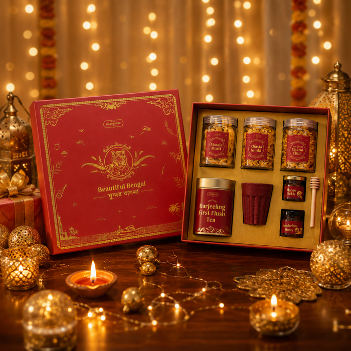 Employee onboarding — open Beautiful Bengal Box with all nine items