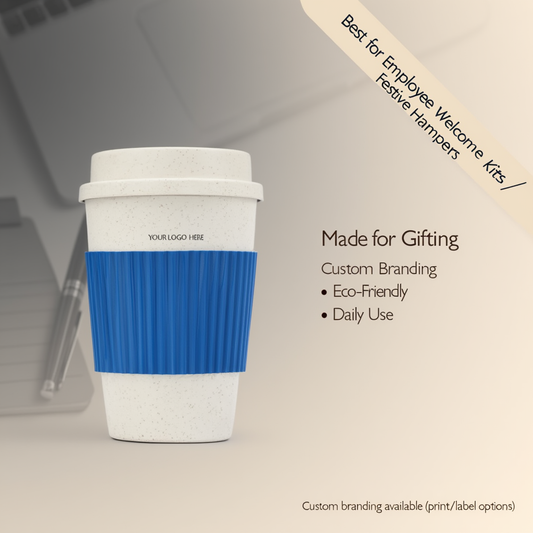 Bamboo Fiber Travel Tumbler with Cold Sleeve