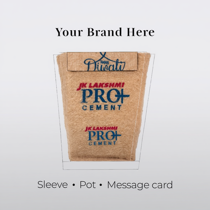 Mini Jute Planter Grow Kit – Eco-Friendly Seed Gift for Corporate & Bulk Gifting (Custom Logo & Branding)