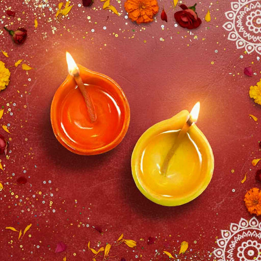 Ceramic Diyas (Set of 2pcs)