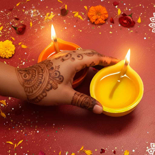 Ceramic Diyas (Set of 2pcs)