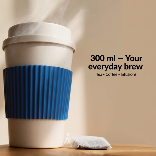 Bamboo Fiber Travel Tumbler with Cold Sleeve