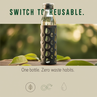 Eco-Friendly Glass Water Bottle with Silicone Sleeve