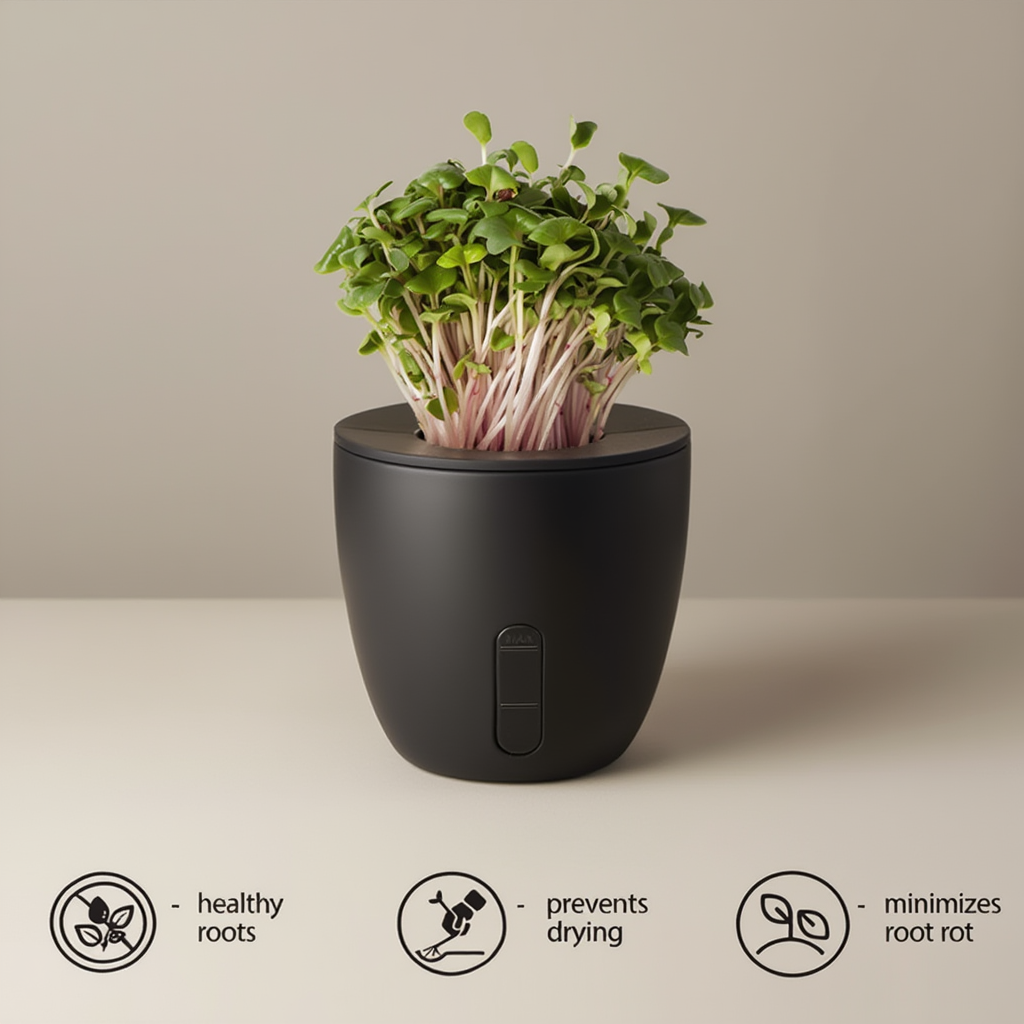 Self Watering Plant Pot with Water Level Indicator