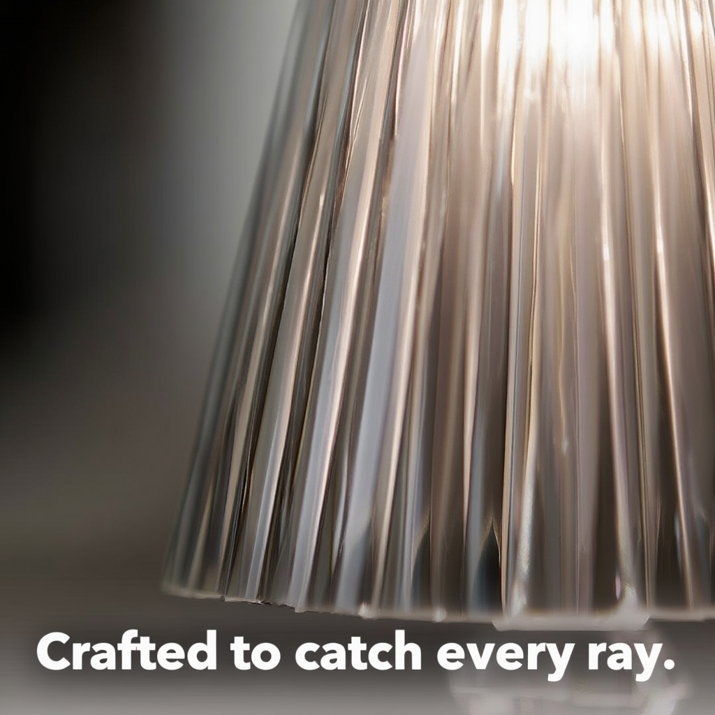 Rechargeable Crystal Table Lamp with Diamond-Faceted Design