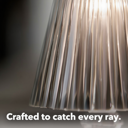 Rechargeable Crystal Table Lamp with Diamond-Faceted Design