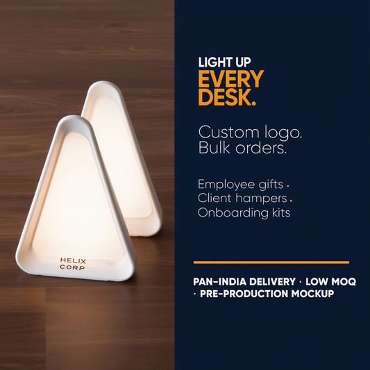 Gravity Sensor Flip LED Lamp with 3 Brightness Modes & Feather Touch