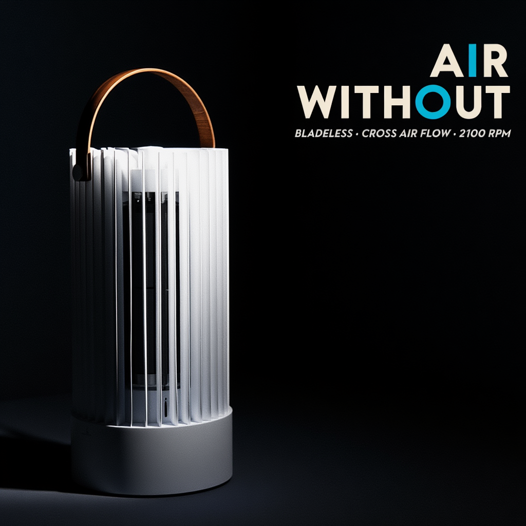 Bladeless Tower Fan 100° Swing 2100RPM