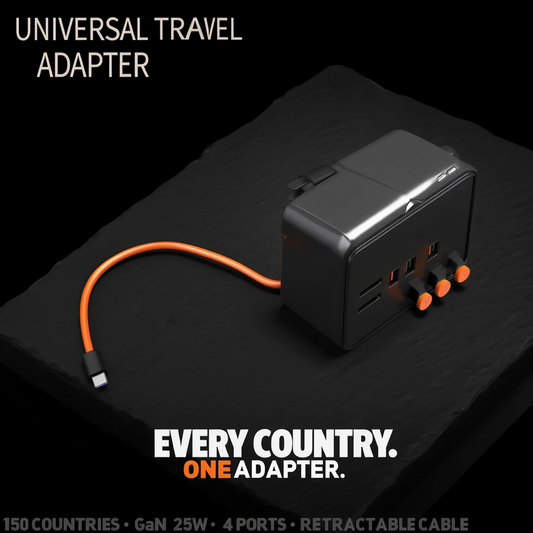 Universal GaN Travel Adapter