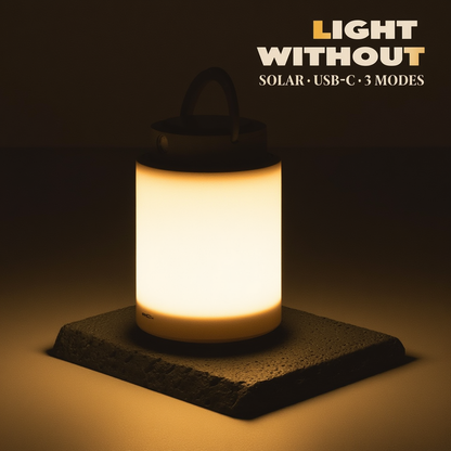 Solar Powered 3-in-1 Rechargeable Lamp