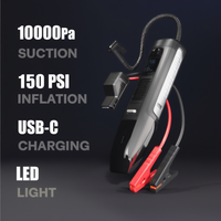 4-in-1 Car Emergency Tool with Vacuum, Tyre Inflator, Jump Starter & Torch