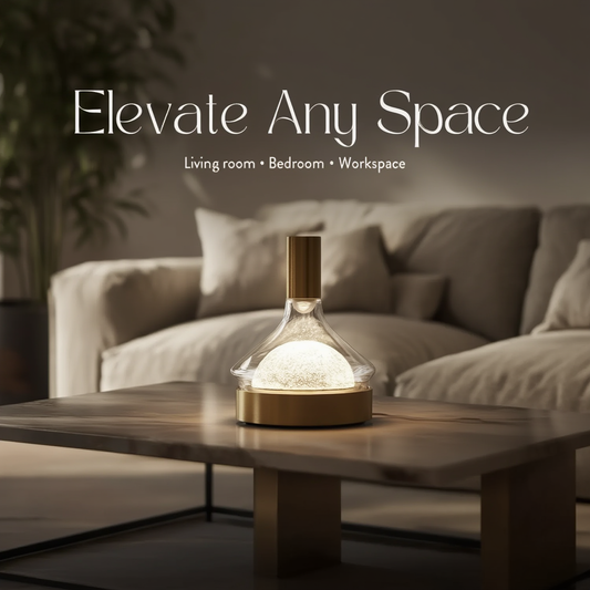 Premium Gold Crystal Table Lamp