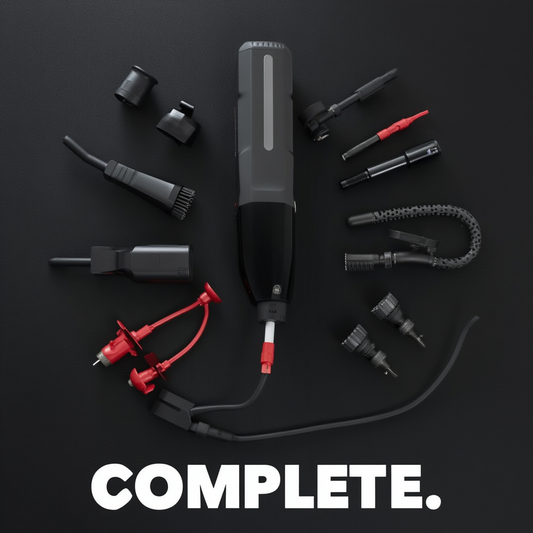 4-in-1 Car Emergency Tool with Vacuum, Tyre Inflator, Jump Starter & Torch