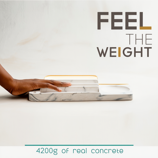 Concrete Desk Organiser for Office