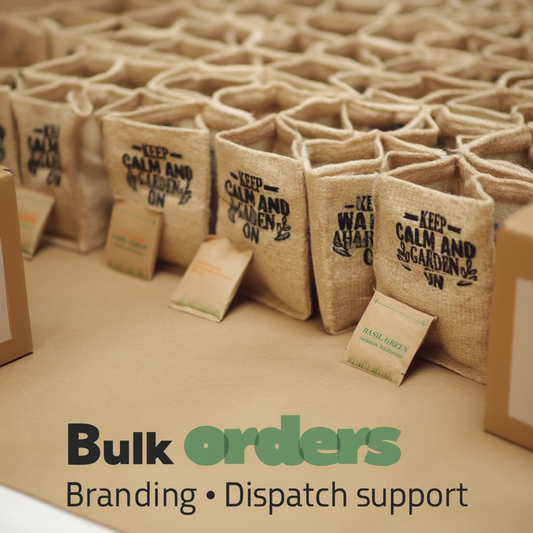 Mini Jute Planter Grow Kit – Eco-Friendly Seed Gift for Corporate & Bulk Gifting (Custom Logo & Branding)